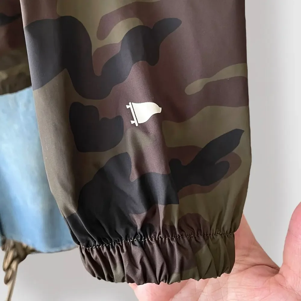 Primitive Camo Hooded Anorak 1/4 Zip Jacket Windbreaker M Gorpcore Skateboarding